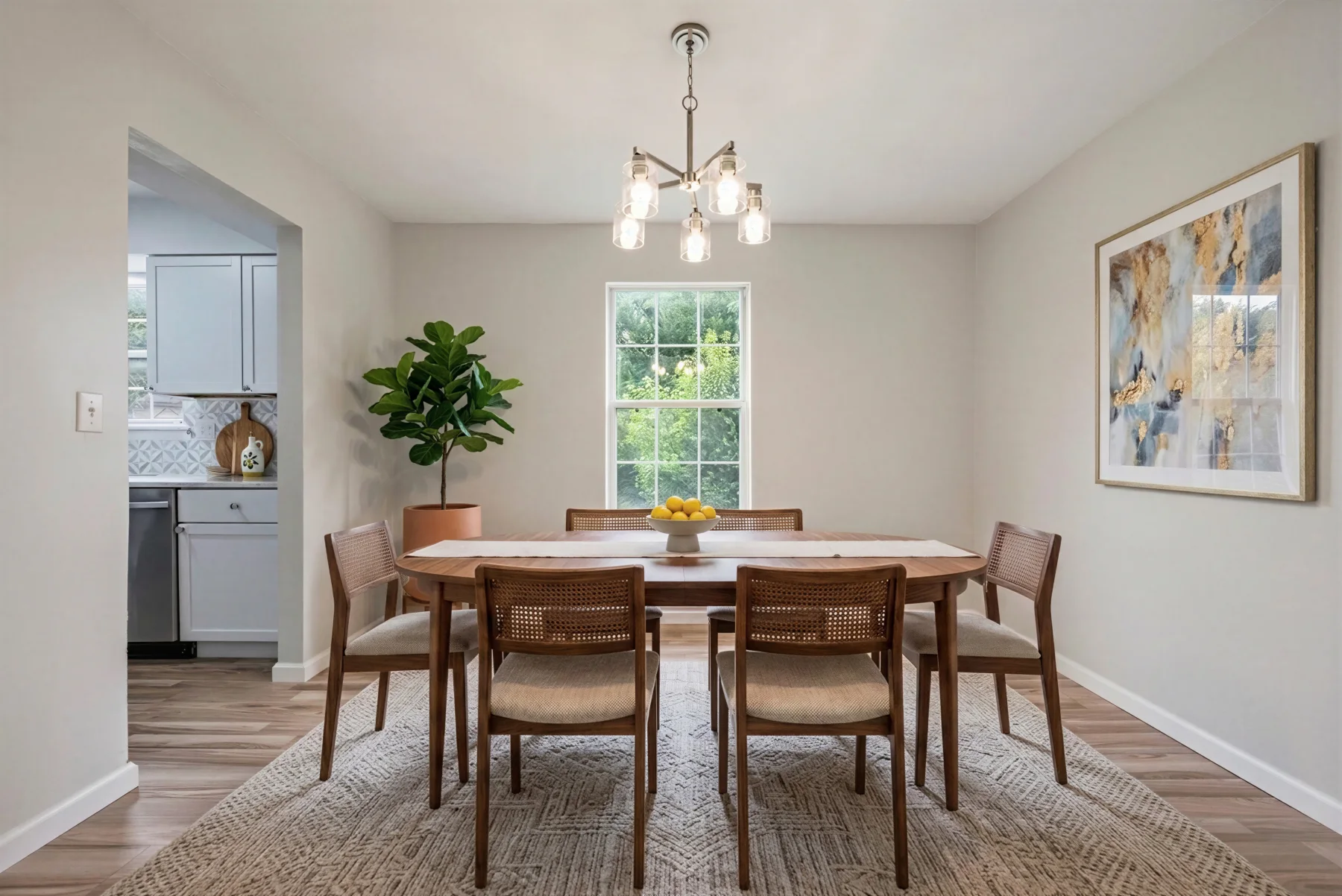 After: Mid-Century Modern Dining Room