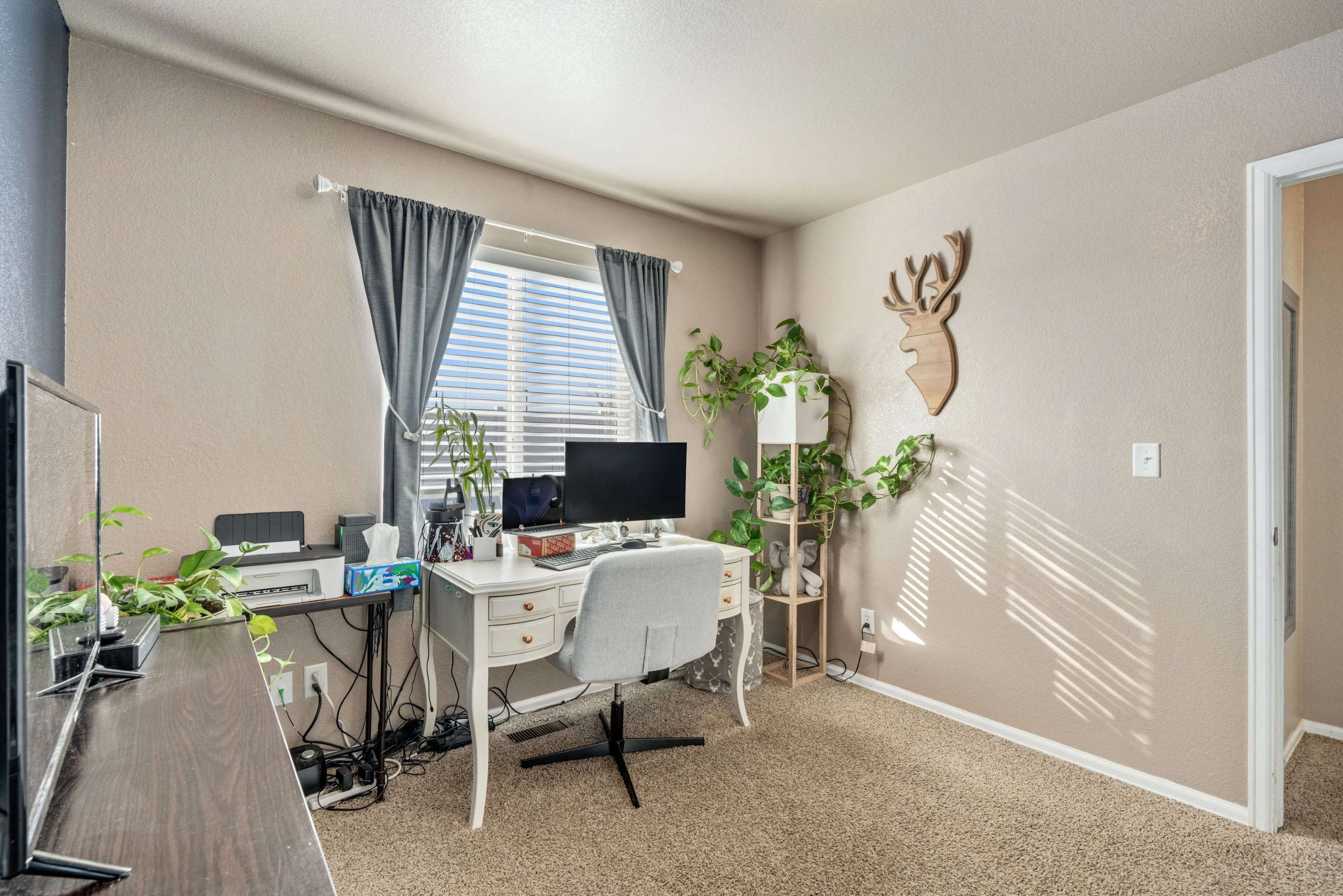 Before: Mid-Century Modern Home Office