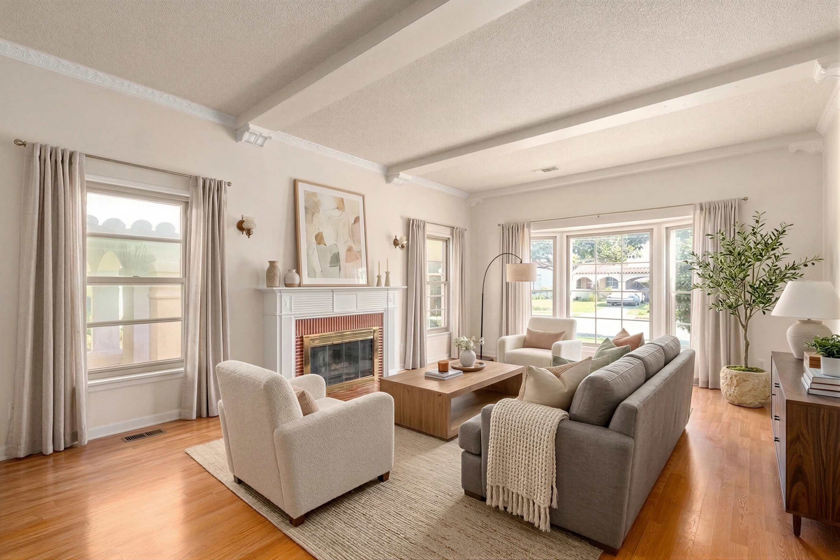 After: Timeless Traditional Living Room