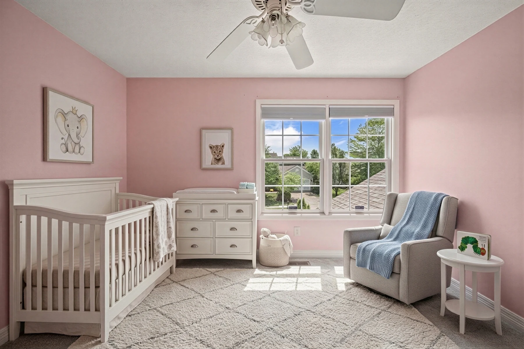 After: Comfortable Contemporary Nursery / Kids Room