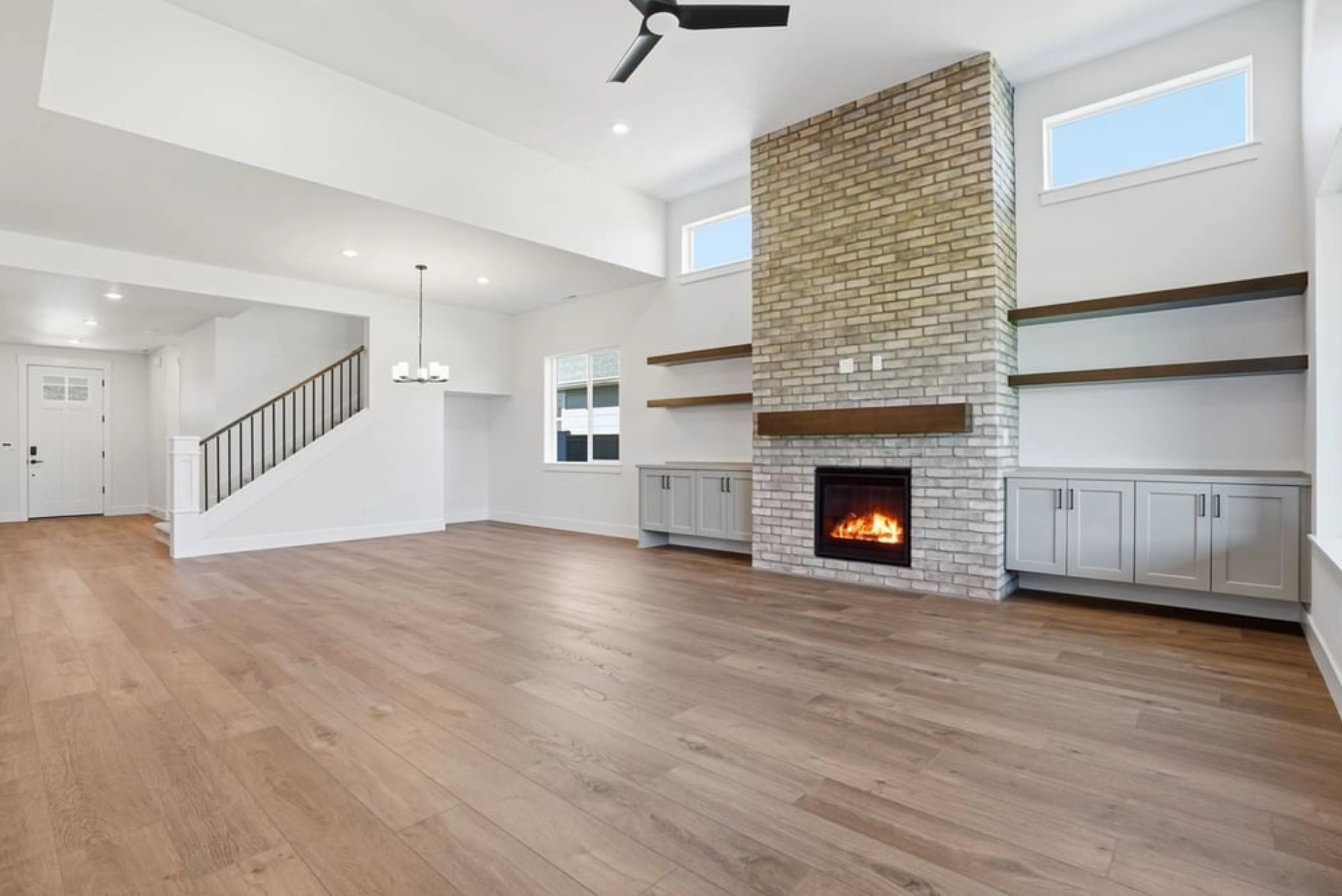 Before: Comfortable Contemporary Open-Concept Living/Dining
