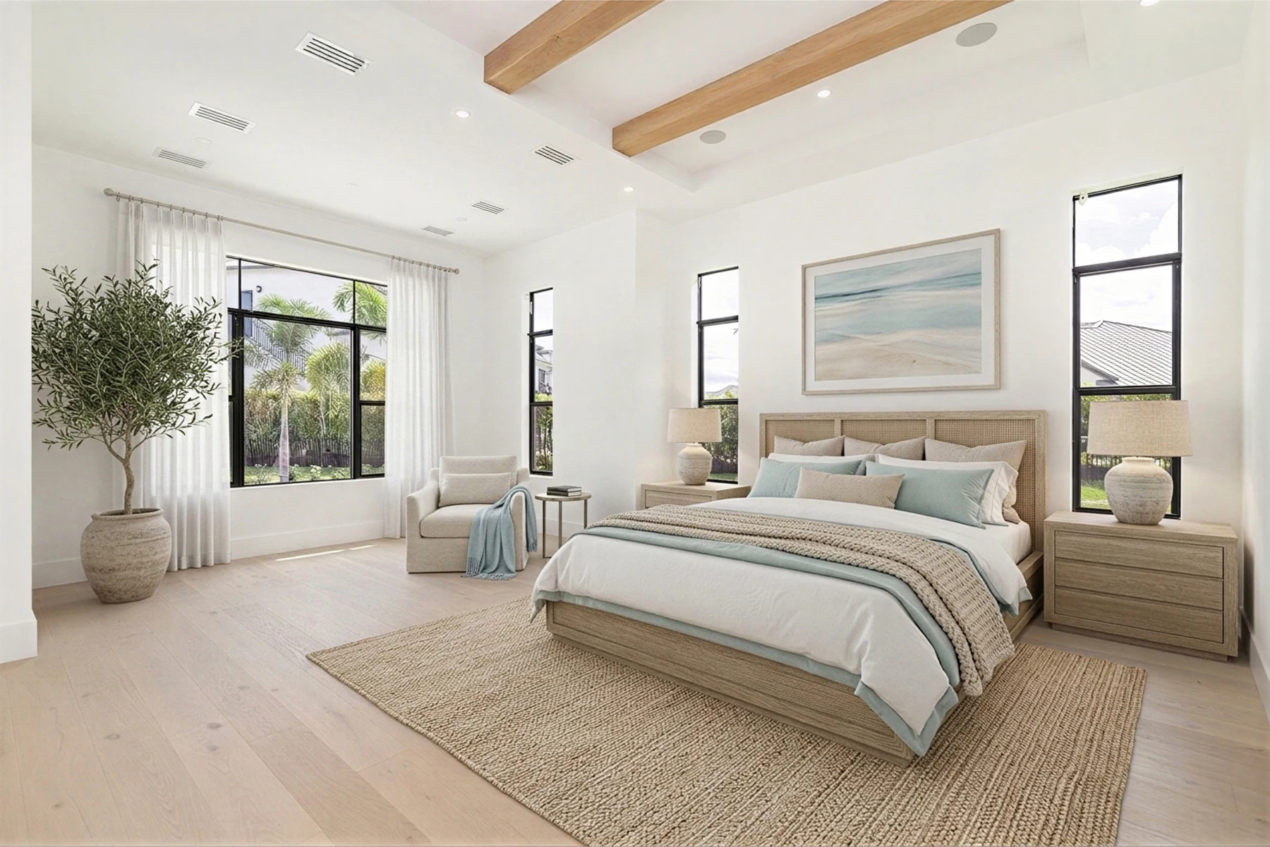 After: Modern Coastal Bedroom