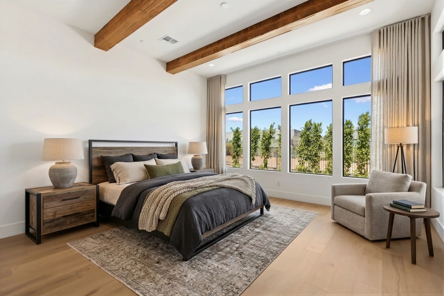 After: Urban Industrial Bedroom
